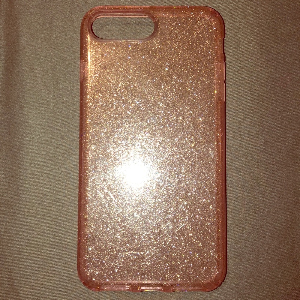 Speck iPhone 8 Plus pink sparkle phone case
